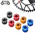 5pcs Bike Crankset Screw Chain Wheel Bolts Single Double Disc Mtb Road Bicycle Super Light Aluminum Alloy Crank Chainring Nut -