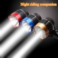 LED Flashlight Bicycle Headlight Third Gear Adjustment High Brightness Waterproof Bike Light Night Riding Safety Cycling Lights|