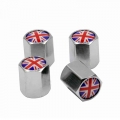 HAUSNN 4Pcs/Pack UK Flag Logo Emblem Tire Stem Caps Tyre Accessories Valve Caps Car Styling For Jaguar MINI Land Rover|stem cap|