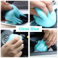 70g car cleaning pad rubber powder cleaner magic cleaner dust removal gel computer keyboard cleaning tool can be reused|Plastic