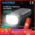 NATFIRE NKX6 Pro Bike Front Light 10000 mAh Bike Light with Gopro Bracket USB Rechargeable Headlamp LED Bicycle Flashlight|Bicyc