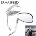 Universal 10mm Chrome Rearview Mirrors Motorcycle Motocross Scooter E bike Racing Motorbike Side Mirror Rear View Accessories|mo