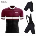 Ralvpha Cycling Set 2021 Clothing Team Jersey Kit Men Short Sleeve MTB Clothes Bike Uniforme Ropa Ciclismo Hombre|Cycling Sets