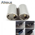 Atreus 2pcs Car Exhaust Tip Muffler Pipe Cover For Audi A4 B8 A3 A1 Q5 Auto Accessories For Vw Tiguan Volkswagen Passat B7 Cc -