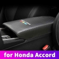 For Honda Accord 2018 2019 2020 2021 Car Armrest Pad Cover Center Console Armrest Box Storage Protection PU Cushion Accessories|