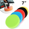 5pcs 7 Inches 180mm Car Round Flat Polishing Wheel Foam Buffing Sanding Pad Disc Sponge Grinding Pads Polisher For Rotary Tool|