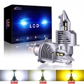 Aileo Fighter H4 Led 9003 Hb2 Car Headlight Bulb 72w 12v 24v 6000k 4300k 3000k Super Led H4 Auto Lamp Csp Chip Car Light 16000lm