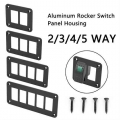 2/3/4/5 Way Aluminum Rocker Switch Panel Housing Holder For Arb Carling Narva Boat Type Auto Parts Switches Parts