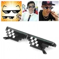 Hot 8 Bit Thug Life Sunglasses Pixelated Men Women Brand Party Eyeglasses Mosaic Uv400 Vintage Eyewear Unisex Gift Toy Glasses -