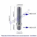 1 Pcs Extended Wheel Studs Conversion Tall Lug Bolts Screw Adapter Kit (m12x1.25,m12x1.5,m14x1.25,m14x1.5) - Nuts &