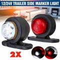 2Pcs 12V 24V Car Truck LED Side Marker Light Turn Signal Lamp Clearance Light Indicator Lamp Lorry Van Caravans Trailer|Truck Li