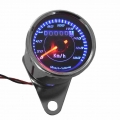 New Universal Motorcycle Speedometer Meter Double Color LED Light Odometer speed meter gauge Miles For Motorcycle hot selling~|I