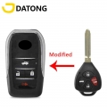 Datong World Car Remote Control Key Shell Case For Toyota Camry Corolla Avalon Matrix Rav4 Venza Yaris Modified Replace Key Case