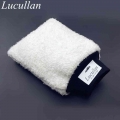 Lucullan Latest Ultra Soft Car Wash Mitt Easy To Dry Microfiber Premium Auto Detailing Mitt Best For Two Buckets Wash - Sponges,