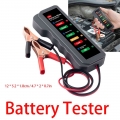 Mini 6 LED Lights Display Car Diagnostic Tool Auto Battery Tester Analyzer 12V Car Battery Tester Digital Alternator Tester|Car