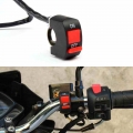 Universal Motorcycle Handlebar Flashing Switch Moto Light Switch ON OFF Button ATV Black Two Core Wire Motorcycle Accessories|Mo