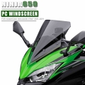 Double Bubble Windshield WindScreen Screen For Kawasaki Ninja 650 NINJA650 EX EX650 ER 6F ER6F ABS K KRT Edition 2017 2018 2019|