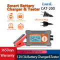 Lancol Cat200 2 In 1 Full Automatic Car Battery Charger And Tester Lcd Screen 12v 3a Battery Analyzer Lead Acid Battery Portable