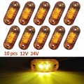 10pcs 12V Led Parking Lights Car External Buld Signal Indicator Lamp Warning Caravan Trailer Lorry Led 24v Truck Accessories|Tru