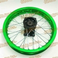 Green Rear 14inch Aluminum Alloy Disc Plate Wheel Rims 1.85x14" 90/100 14 inch for dirt bike pit bike CRF Kayo BSE Apollo|