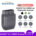 Geartronics Elm327 V1.5 Bluetooth 4.0 Obd2 Scanner Elm 327 Obd 2 Car Diagnostic Tool Obdii Reader For Ios Android Pc Black - Cod