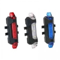 Bicycle Rear Led Light Led Bicycle Rear Tail Light Usb Rechargeable Mountain Bike Lamp Waterproof Light Bicycle Accessories - Bi