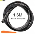 1.6M Universal Carbon Fiber Dashboard Rubber Sealing Strip Tool Car Windshield Dash Soundproof Sealant Car Interior Accessories|