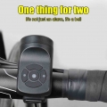 2 in 1 USB Rechargeable Bicycle Anti Theft Alarm Warning Bell 4 Sounds Electric Horn for MTB Mountain Road Bike Accessories|Bicy