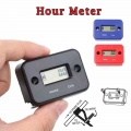 Portable Digital Tach Hour Meter Gauge Gasoline Engine ATV Motorcycle Generator Inductive Instrument Black Red Blue Color|Instru