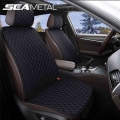 Linen Car Seat Covers for All Seasons Premium Flax Vehicle Seat Cushion Non Slip Protector Universal Fits Most Van SUV Truck| |