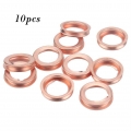 10X Metal Oil Drain Plug Crush Washer Gasket 11026 01M02 11026 JA00A Fit For Infiniti 2010 2011 Oil Drain Plug Crush Washer|Cyl.