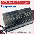 Leaperkim Veteran Sherman 100V 8A Fast Charger Quick Charge Unicycle MONOWHEEL Parts Msuper X|Electric Bicycle Accessories| -