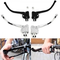 Bicycle Brake Lever DC139 Road Handlebar Bent Bar Brake Lever Black/Silver City Retro Bicycle Fixed Gear Bike Brake Handle Part|