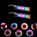 2 PCs Multi color LED caps on wheel nipple, 5 LEDs, 7 modes, glowing caps, wheel caps|Valve Stems & Caps| - ebikpro.c