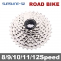 SUNSHINE Road Bike Cassette 8 9 10 11 12 Speed 11 23T/25T/28T/30T/32T/34T/36T Bicycle Flywheel K7 Sprocket for Shimano HG Hub|Bi