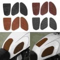 Universal Motorcycle Cafe Racer Fuel Tank Pad Side Gas Tank Sticker Knee Grip Protector Vintage Side Panels For Honda Yamaha - D