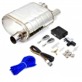 2.0" 2.5" Or 3" In/out Tip On Single Exhaust Muffler Dump Valve Exhaust Cutout With Wireless Remote Controller Se