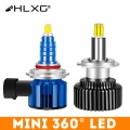 360 H4 H11 Led 9012 Hir2 H7 H1 H8 Hb3 9005 Hb4 9006 Led Car Headlight 20000lm 6000k Fog Lamp 12v Luces Led Para Auto Nebbia Hlxg