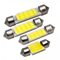 1x Festoon Led Cob Signal Bulb 31mm 36mm 39mm 41mm C5w Led Car Interior Reading Light 12v 7000k White Reverse License Plate Lamp