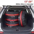 Vehicle Wheel Protector Dustproof Waterproof Tire Storage Bags Polyester Universal Car Spare Tire Cover Case S/l - Tire Accessor