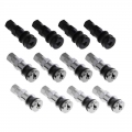 4x Aluminum Car Tubeless Wheel Tire Valve Stem Rim Bolt in W/Dust Cap 6XDB|Valve Stems & Caps| - ebikpro.com