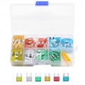 120pcs/lot Car Truck Small Size MINI Blade Fuses 5A 10A 15A 20A 25A 30A AMP Plastic Box Assortment with Clip|fuse 5a|small car f