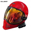 Bullbiker New Motorcycle Helmet Bubble Visor Lens Goggles For Shoei Ex-zero Simpson Rymic Etc Retro Helmet Glasses Equipment - H