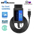 Obdresource Elm327 Usb V1.5 Forscan For Ford Mazda Lincoln Mercury Coding Elmconfig Focccus Hs Ms Can Switch F150 F250 F350 F450