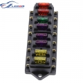 1pcs 8 Way Fuse Box Dc 12v 24v 40a Circuit Car Trailer Auto Blade Fuse Box Block Holder Atc Ato Fuse Holder With 8 Fuse - Fuses