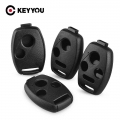 Keyyou Replacement 2/3/4 Buttons Remote Car Key Case Shell For Honda Accord Civic Crv Pilot Fit Insight Ridgeline 2007 - 2013 -