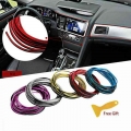 5M Car styling Trim Strip Car Interior Decorative Moulding line Flexible Door Gap Auto Accessories interior|Interior Mouldings|