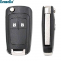 Flip Folding Key Shell Case Fob 2 Button For Chevrolet Aveo Cruze Orlando Trax Uncut Hu100 Blade - Car Key - ebikpro.com