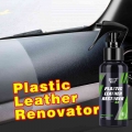 100ml S3 Plastic Restorer Agent Wax Instrument Panel Auto Interior Auto Leather Liquid Wax Polish For Plastic Spray Hgkj - Plast