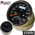 Gps Speedometer Boat 85mm Odometer Gps Antenna 125km/h With Tachometer 0-8000 Rpm Meter Motorcycle Over Speed Buzzer Alarm 2in1